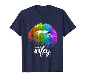 Funny shirts V-neck Tank top Hoodie sweatshirt usa uk au ca gifts for Wifey Lesbian T-shirt Sexy Lips Sparkle Gay Pride 2039254