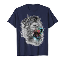Load image into Gallery viewer, Funny shirts V-neck Tank top Hoodie sweatshirt usa uk au ca gifts for Tee King Lions Head Crown Roar Jungle Face Paint T-Shirt 2079742
