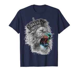 Funny shirts V-neck Tank top Hoodie sweatshirt usa uk au ca gifts for Tee King Lions Head Crown Roar Jungle Face Paint T-Shirt 2079742