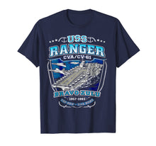 Load image into Gallery viewer, Funny shirts V-neck Tank top Hoodie sweatshirt usa uk au ca gifts for USS RANGER CVA/CV 61 Tshirt 3317386
