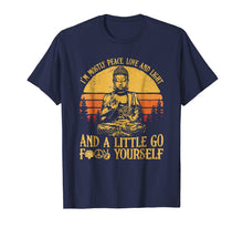 Load image into Gallery viewer, Funny shirts V-neck Tank top Hoodie sweatshirt usa uk au ca gifts for I&#39;m mostly peace love light and a little go Yoga Shirt Gift 3058756
