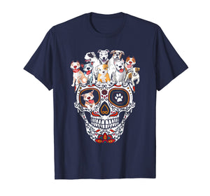 Funny shirts V-neck Tank top Hoodie sweatshirt usa uk au ca gifts for Pitbull Mom Sugar Skull Shirt- Funny Gothic Dog Mom Dad Gift 181042