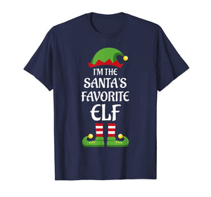 Funny shirts V-neck Tank top Hoodie sweatshirt usa uk au ca gifts for I'm The Santa's Favorite Elf Matching Family Christmas Gift T-Shirt 1350287