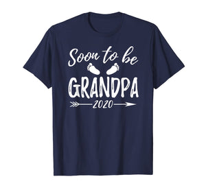Mens Soon To Be Grandpa Est.2020 Shirt Pregnancy Announcement T-Shirt