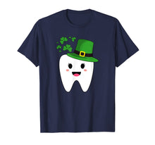 Load image into Gallery viewer, Cute Tooth With Hat Dental Assistant Gifts St Patricks day T-Shirt-261838
