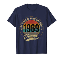 Load image into Gallery viewer, Awesome Since 1969 T-Shirt 50th Birthday Gifts 50 Year Old T-Shirt 104251
