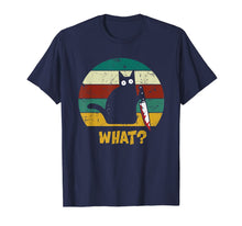 Load image into Gallery viewer, WHAT Murderous Cat With Knife Vintage Halloween Gifts 2019 T-Shirt
