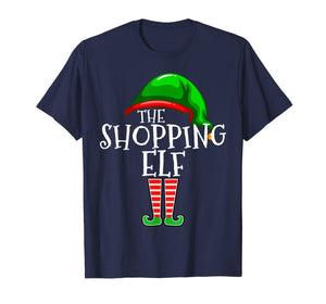 Shopping Elf Group Matching Family Christmas Gift Shopper T-Shirt