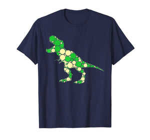 Green Polka Dot T Rex Dinosaur - International Dot Day Gifts T-Shirt 87954