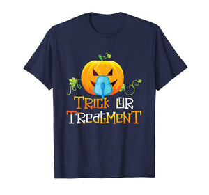 Trick Or Treatment Respiratory Therapist Nurse Halloween T-Shirt
