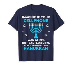 Funny Hanukkah Gifts Cellphone Chanukkah T-Shirt-151045