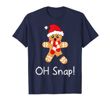 Load image into Gallery viewer, Funny shirts V-neck Tank top Hoodie sweatshirt usa uk au ca gifts for Womens Gingerbread Man Gift Funny Cute Christmas Oh Snap T-Shirt 636160
