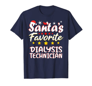 Funny shirts V-neck Tank top Hoodie sweatshirt usa uk au ca gifts for Santa's Favorite Dialysis Technician Christmas Xmas gift T-Shirt 1328547