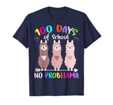 Load image into Gallery viewer, No Probllama 100 Days Of School LLama Teachers Tshirt T-Shirt-897969
