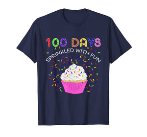 100 Days Sprinkled With Fun 100th Day Of School Boys Girls T-Shirt-1016767