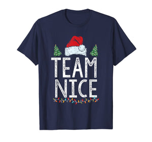 Team Nice Funny Couple Matching Outfit Team Naughty T-Shirt