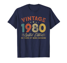 Load image into Gallery viewer, Vintage 1980 Clothes 40 Years Old Retro 40th Birthday Gifts TShirt73809
