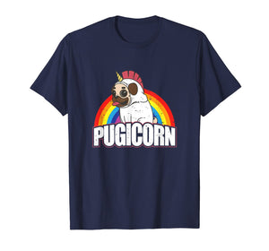Pugicorn Pug Unicorn Gift For Dog Lovers  T-Shirt