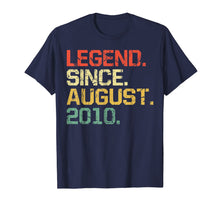Load image into Gallery viewer, Legend Since August 2010 T-Shirt- 9 years old Gifts Shirt 165239
