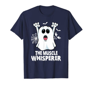 Massage Therapist Muscle Whisperer Ghost Fun Halloween Gift T-Shirt