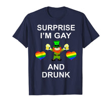 Load image into Gallery viewer, Surprise I'm Gay and Drunk Leprechaun LGBT St Patricks Day TShirt732875
