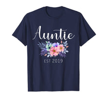 Load image into Gallery viewer, Women Gifts Auntie Est 2019 Pregnancy Announcement Reveal T-Shirt

