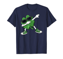 Load image into Gallery viewer, Dabbing Shamrock St Patrick's Day Funny Boys Girls Kids Dab TShirt100062
