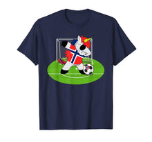 Load image into Gallery viewer, Dabbing Soccer Unicorn Norway Norwegians Football T-Shirt-4000034
