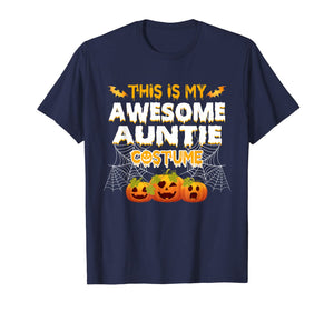 This Is My Awesome Auntie Costume Halloween Gift T-Shirt