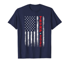 Load image into Gallery viewer, Trump 2020 American Flag Vintage T-Shirt 42557
