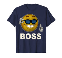Load image into Gallery viewer, Smile Boss Face Emoji Sunglasses Emoticon Halloween Costume T-Shirt

