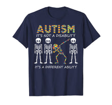 Load image into Gallery viewer, Funny shirts V-neck Tank top Hoodie sweatshirt usa uk au ca gifts for Autism it&#39;s a different ability Funny Dabbing skeleton Gift T-Shirt 247488
