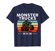 Load image into Gallery viewer, Vintage Monster Truck Are My Jam Retro Sunset Cool Engines T-Shirt-33734
