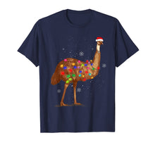 Load image into Gallery viewer, Santa Emu Bird with Christmas Lights Funny Xmas Celebration T-Shirt-1732896
