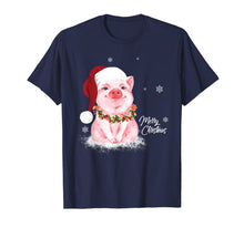 Load image into Gallery viewer, Funny shirts V-neck Tank top Hoodie sweatshirt usa uk au ca gifts for Cute Pig Santa Hat Merry Christmas Pig Lover Gifts T-Shirt 517195
