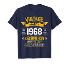 Load image into Gallery viewer, Best of 1968 Vintage 52nd Gift Retro March 1968 Birthday T-Shirt-4010031
