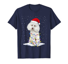 Load image into Gallery viewer, Poodle Santa Christmas Tree Lights Xmas Gifts T-Shirt-931591
