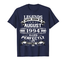 Load image into Gallery viewer, Vintage 25th Birthday August 1994 Shirt 25 Years Old Gift 771928
