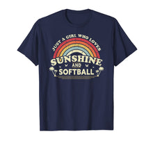 Load image into Gallery viewer, Softball Shirt. Just A Girl Who Loves Sunshine And Softball T-Shirt-427692
