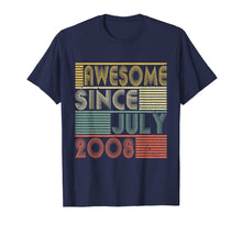 Load image into Gallery viewer, Awesome Since July 2008 Shirt 11th Birthday Gifts 11 Yrs Old 119970
