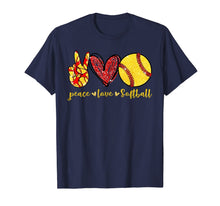 Load image into Gallery viewer, Peace Love Softball Cute Softball Lovers Gifts TShirt400622
