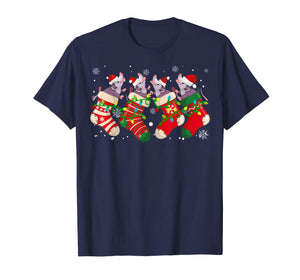 Opossum Possum In Christmas Sock Funny Marsupial Xmas Gifts T-Shirt-2088116
