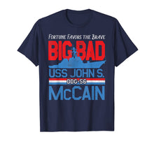 Load image into Gallery viewer, Fortune Favors the Brave DDG-56 USS John S. McCain T-Shirt 646292
