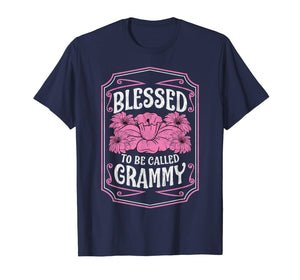 Blessed To Be Called Grammy Cute Floral Christmas Gifts T-Shirt-3159722