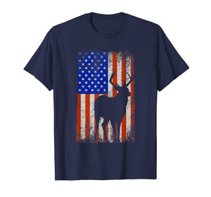Hunting Flag Bow Archery Bow Patriotic Gifts Deer Hunter T-Shirt-1311456
