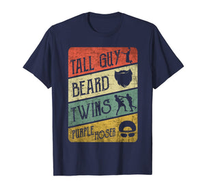 Kids Dude Tall Guy Beard Twins Purple Hoser T-Shirt-88318