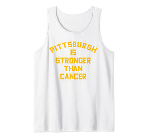 Pittsburgh Is Stronger Than Cancer Football Awareness Tank Top