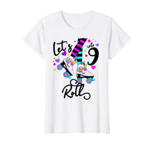 Load image into Gallery viewer, Funny shirts V-neck Tank top Hoodie sweatshirt usa uk au ca gifts for 9th Roller Skate birthday T-shirt -let&#39;s Roll Unicorn Shirt 1978399
