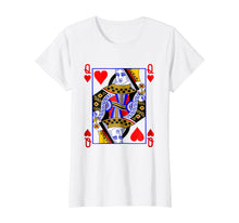 Load image into Gallery viewer, Funny shirts V-neck Tank top Hoodie sweatshirt usa uk au ca gifts for Queen of Hearts Playing Card Poker Card Costume Tee Shirt 1041016
