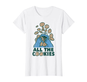 Funny shirts V-neck Tank top Hoodie sweatshirt usa uk au ca gifts for Sesame Street Cookie Monster All the Cookies T Shirt 1089669